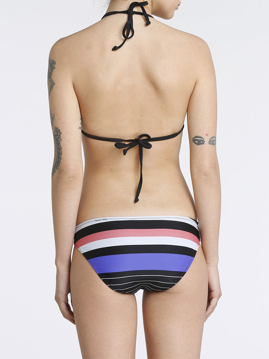 Multi Stripe Hipster Bikini Bottom