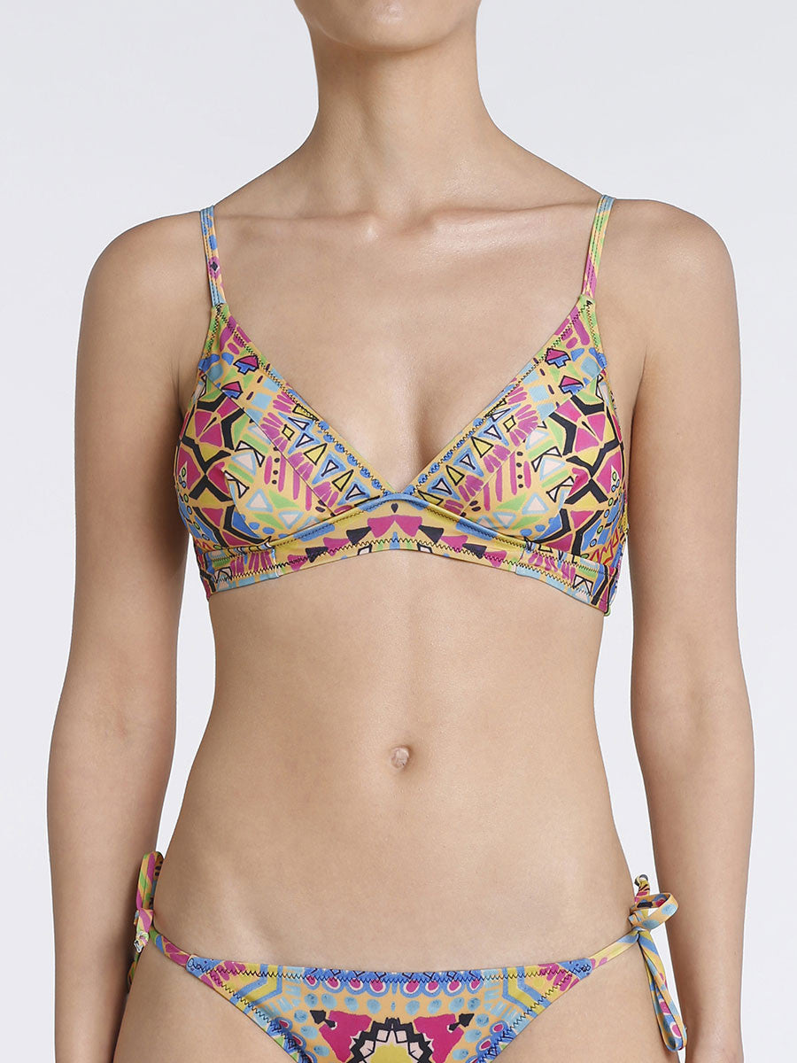 Tribal Wide Triangle Mix Top